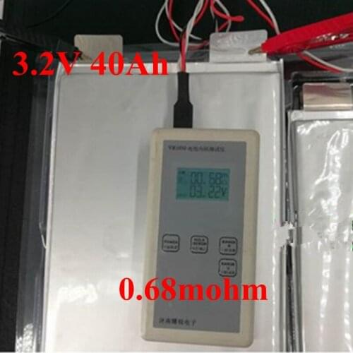 4pcs 3.2v 40Ah Lifepo4 Cell 10160222 High Capacity 100a Lifepo4 Battery for Solar Power Storage 24v 12v Ebike Scooter Diy Pack