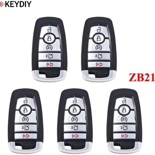 5PCS,KEYDIY Universal Smart Key ZB21-5 for KD-X2 Car Key Remote Replacement Fit More than 2000 Models