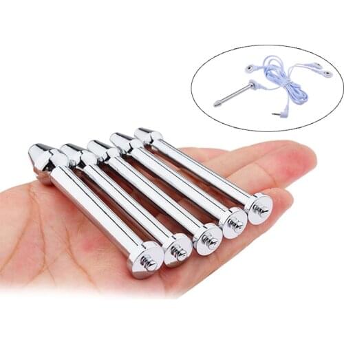 5Pcs Electric Shock Sex Accessories Penis Plug Urethral Catheter Urethra Sounds Sounding Sex Toys For Men Male Masturbator