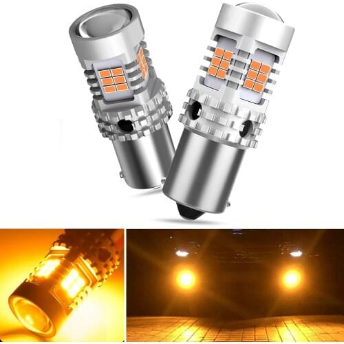 AUXITO 2x Canbus 1156 BA15S P21W LED BAU15S PY21W Lamp Auto Led Bulbs Car Rear Turn Signal Light For VW Passat B6 Golf4 5 Jetta