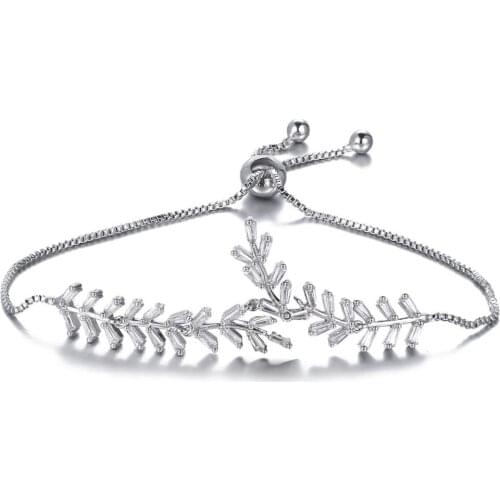 Bettyue Simplicity Style Branch Modelling Vivid Adjustable Bracelet Two Color CZ Brilliant Jewelry In Fashion Banquet For Women