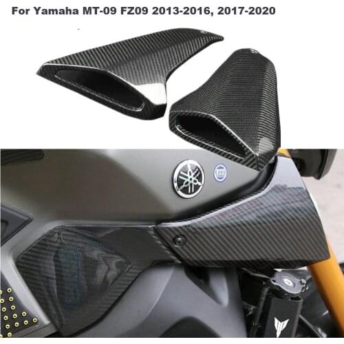 Knight of God For Yamaha MT09 FZ09 carbon fiber side tank fairing air intake cover modified shaft cover 2013 - 2016 2017 - 2019