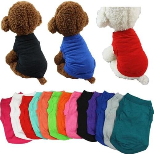 Pure Cat Dog Vest for Small Large Dogs Clothing Pet Dogs Tshirt for puppy Chihuahua Summer Vests Big Dog Clothes