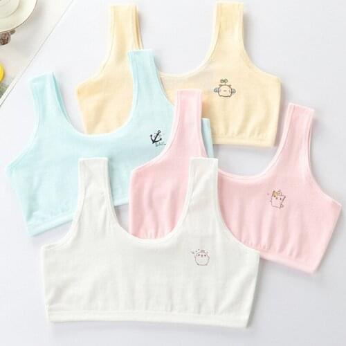 Kids Sports Bras for Girl Vest Teenager Training Bras Puberty Wireless Underwear Tops Racerback Lingerie Adolescente Clothing