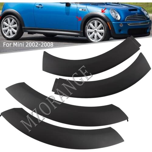 4pcs Wheel Eyebrow Upper Fender Arch Trim Rubber for Mini Cooper 2002-2008 for BMW MINI COVER Left Right 51131505864 51131505865
