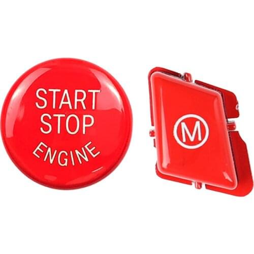 Engine Start Stop Push + M3 Steering Wheel Button Cover for BMW 3 Series