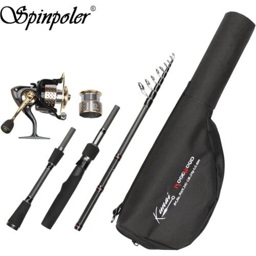 HOT Sale 40cm Transport Length 2.4m Medium Light Telescopic Travel Spinning Fishing Rod Set And Hardcase Storage Tube