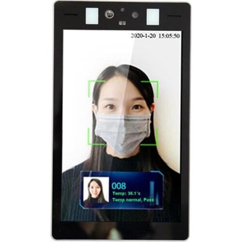 Temperature Detect Thermal Camera Face Recognition Temperature Indicator 1080P Voice Alarm Facial Access Control Time Attendance