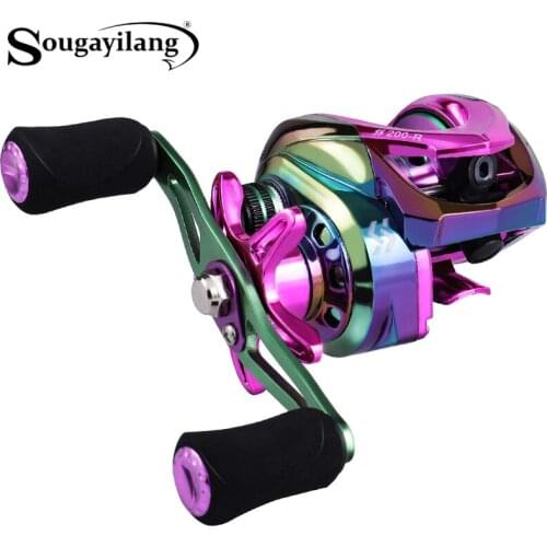 Sougayilang Baitcasting Reel 7.2:1 High Speed Ultralight 8KG Max Drag Metal Spool Fishing Reel Carp Fishing Tackle