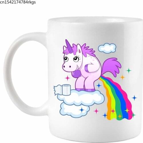 Coffee Mug Unicorn Pooping A Rainbow 11 Oz