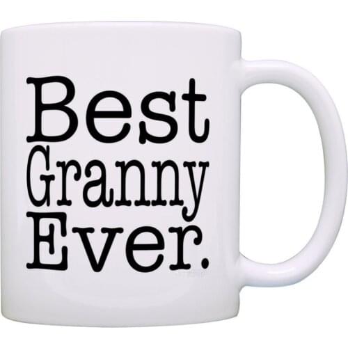 Best granny ever mug 350ml coffee creative ceramic mugs cup office tea mug cup best goft for your granny free shipping