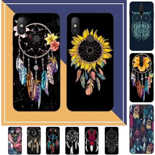 Retro Feather Dreamcatcher Phone Case for Redmi Note 8 7 9 4 6 pro max T X 5A 3 10 lite pro