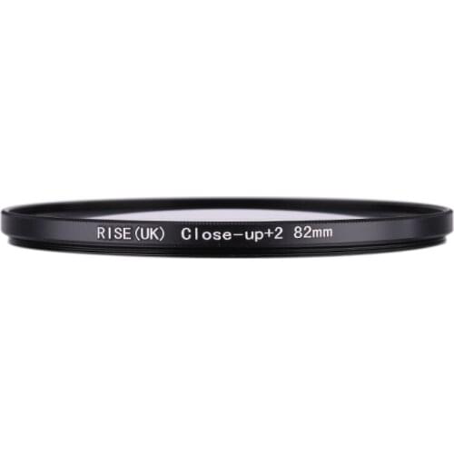 RISE(UK) 82mm Close-Up +2 Macro Lens Filter for Nikon Canon SLR DSLR Camera