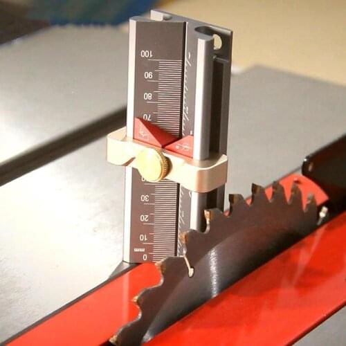 Multi-functional Woodworking Tools Height Gauge Limit Ring Installation Drill Angle Measurer High Precision Rule