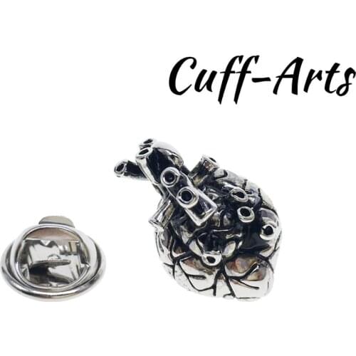 Brooch Lapel Pin For Men Pins and Brooches Anatomical Heart Lapel Pin Badge Jewelry Broche Pin de la solapa By Cuffarts P10221