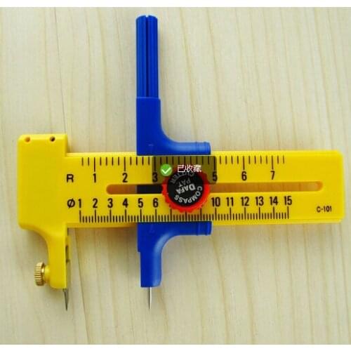 NEW Silverline Compass Circle Arch Cutter 10-150MM Diameter Craft Hobby Tools Free Shipping