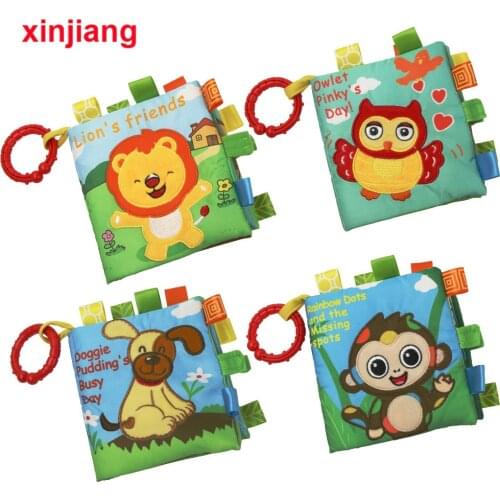 Animal Style Newborn Baby Soft Cloth Books Toys Learning Educational Kids Infant Baby Fabric Book Ratteles Toy