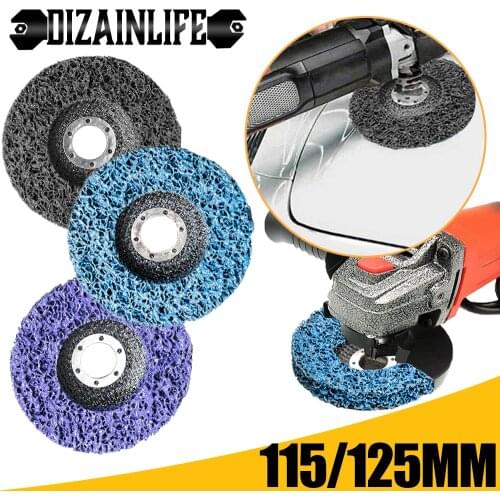115mm/125mm Poly Strip Disc Abrasive Wheel Paint Rust Remover Clean Grinding Wheels for Durable Angle Grinder Car Motorcycles