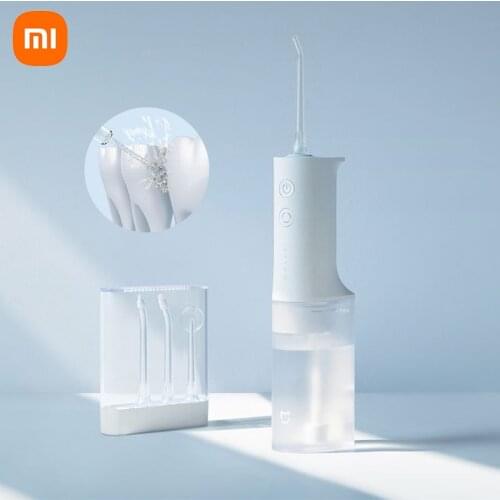 Xiaomi Mijia 200ml Electric Oral Irrigator Water Flosser IPX7 Waterproof Water Toothpick Dental Care Four Gear Mode for Personal