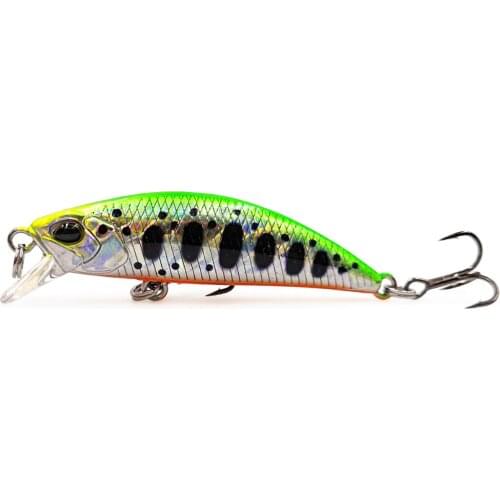 Trout Fishing Micro Lure 50mm 5g DW63 Stream Sinking Minnow Bait Trulinoya Mini Artificial Wobbler Sink Shad for Bass trout Fish