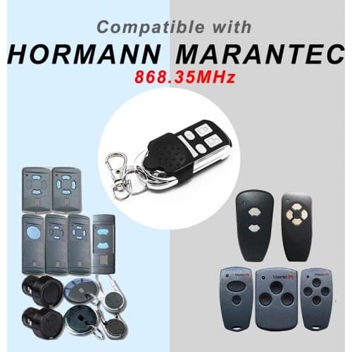 1pcs HORMANN 868 HSM2 HSM4 HSE2 MARANTEC Digital 384 D302 D304 868 mhz garage gate remote control HORMANN remotes clone