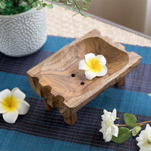Realikeasy Wooden Soap Dishes For The Bathroom