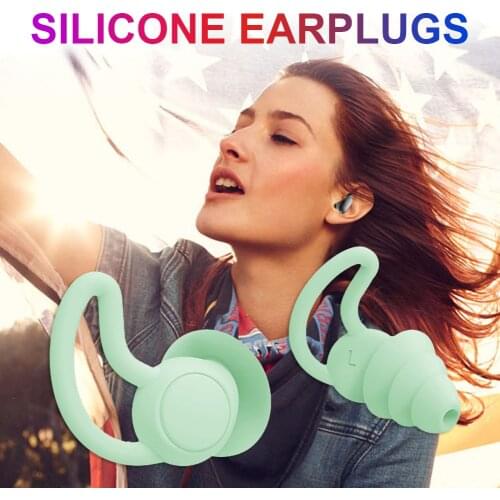 Silicone Ear Plugs Sound Insulation Soft Anti Noise Sleeping Swim Earplugs Snoring Sleeping Plugs For Travel Noise Reduction