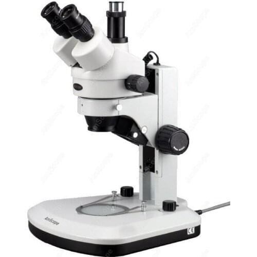 Track Stand Microscope--AmScope Supplies 3.5X-90X Trinocular Track Stand Zoom Stereo Microscope + LED Lights