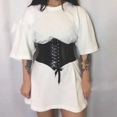 Women Ultra Super Wide Belt PU Elastic Corset Belt Fashion Wide Waist Belt Ladies Clothing Accesoories Female Decorations