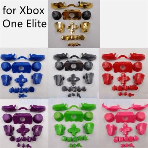 1set Full Set Button Replacement For Xbox One Elite Dpad ABXY Trigger Button Grips Stick Parts for Xboxone Elite Controller