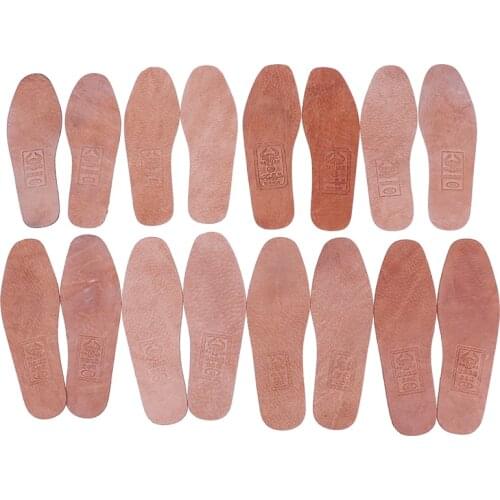 1Pair Brown 36-42 Breathable Leather Insoles Women Men Ultra Thin Deodorant Shoes Insole Pads