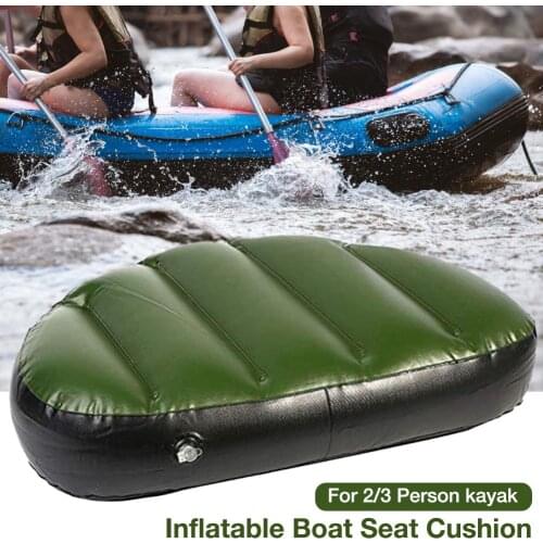 1pc Inflatable Seat Cushion Waterproof Wear-resistant Comfortable Blow Up Seat Pad For 2/3 Person Kayak Accessories