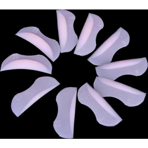 10PCS 5pairs Eyelash Silicone Pro Perming Curler Curling False Fake Eye Lashes Extension Shield Pad