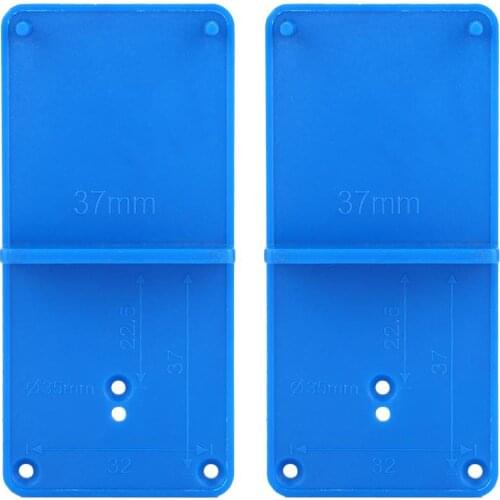 2pcs Hinge Hole Opener Template Drilling Guide Locator for Door Hinge Cabinet Assemble DIY Engineers Practical Handy Tools Set