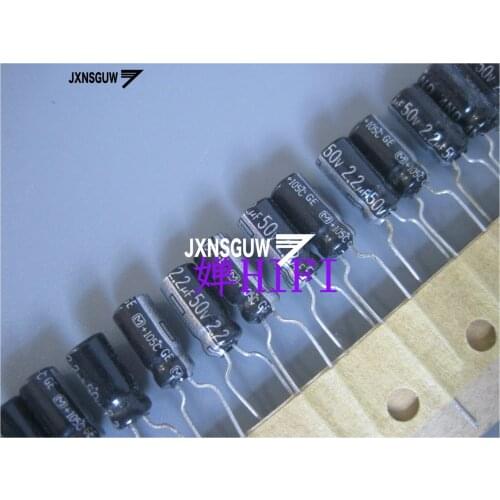 20PCS Matsushita GE 50V2.2UF 5X11MM Audio Aluminum Electrolytic Capacitor 2.2UF/50V 105 degrees 2.2uF 50V