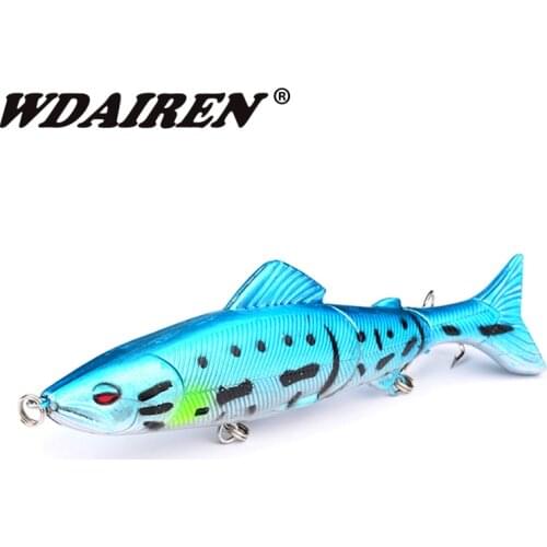 1Pcs Wobblers 3 Segments Fishing Lure 13cm 18.5g Multi Jointed Swimbait Hard Bait Fishing Tackle For Bass Isca Crankbait