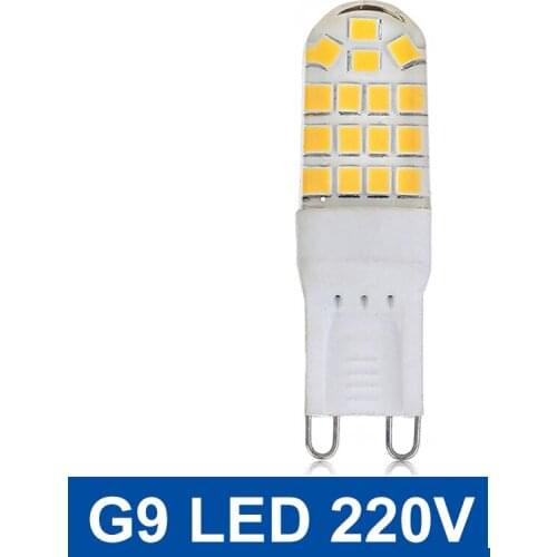 50pcs/100pc Led Bulb 5w G9 led candle Light Ceramic + Silicone mini Crystal Chandelier Spotlight led light 220v 230V 240V