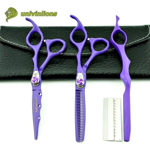 6" Purple Salon Hair Scissors Barber Shears Razor Scissors Haircut Professional Hairdressing Scissors Hairdresser Supplies Sale