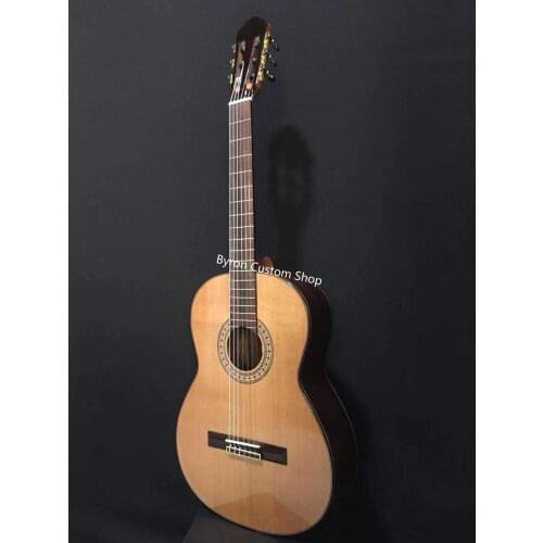 Free shipping 39 inches solid cedar top classical guitar rosewood back and side top quality professional classic folk guitar