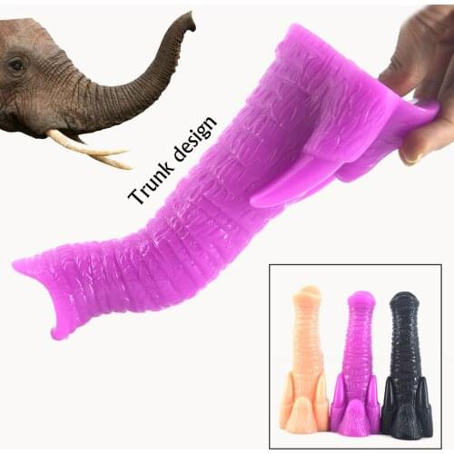 FAAK Animal elephant trunk dildo black big dildo sex toys fake penis artificial anal plug anus stopper stuffed vagina stimulate