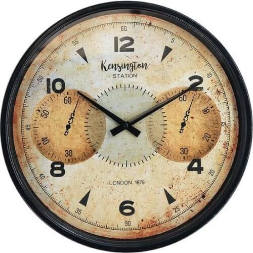 Watch MDF Wood/Metal (39 x 5,2 x 39 cm)