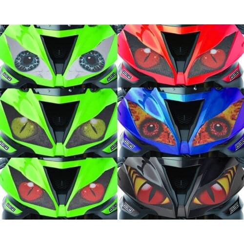 FOR KAWASAKI NINJA 250 300 Motorcycle Accessories Front Fairing Headlight Sticker Guard Sticker