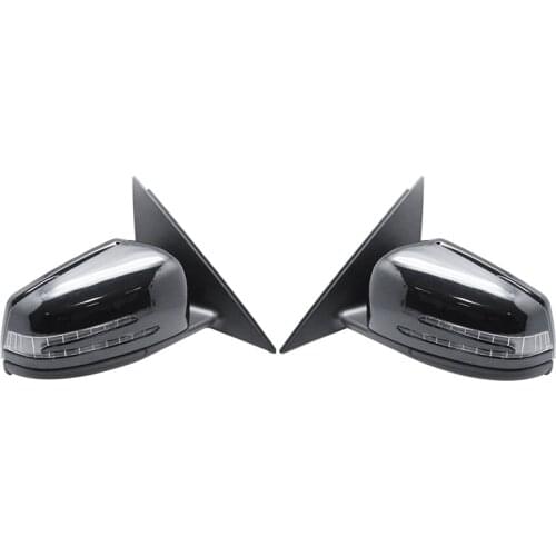 For 2011-2014 Mercedes Benz W204 C-Calss C200 C250 C300 C350 C63 Side Door Power Rear View Mirror Assembly Black