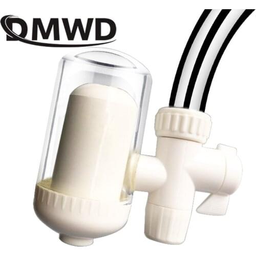 DMWD Faucet Tap Washable Ceramic Water Filter Cartrige Kitchen Activated Carbon Water Purifier Percolator Remove Rust Filtering