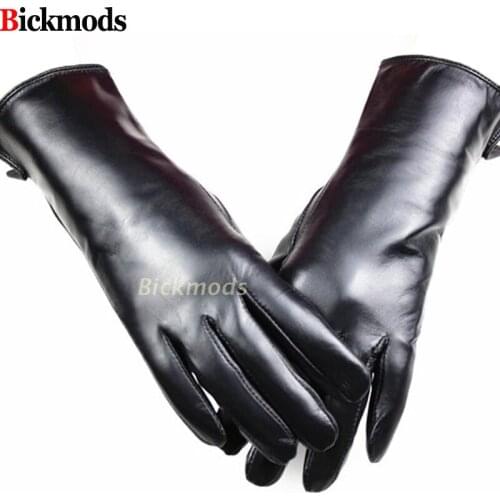 Guantes Real Adult Winter Gloves 2018 New Leather Gloves Women Straight Style Sheepskin Mittens A Variety Of Lining Driving