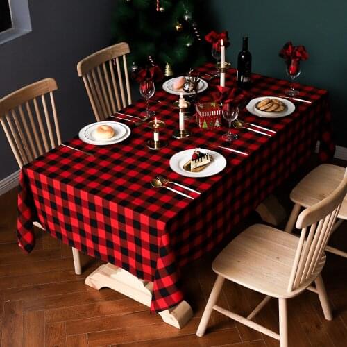 Evich Checkered Party Cover Cloth Tablecloth Oversized Rostrum Tablecloth Home Decoration Wedding Banquet Hotel Clothing