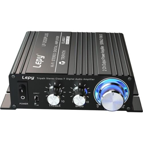 Lepy Audio Amplifier HiFi Stereo Class T Digital Power Amplifier Mini Home Stereo Audio Amp 50W*2