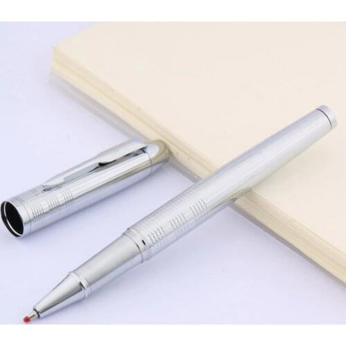 Metal Stainless Rollerball Pen With new Silver Arrow Clip Trim Stationery Student Office school supplies