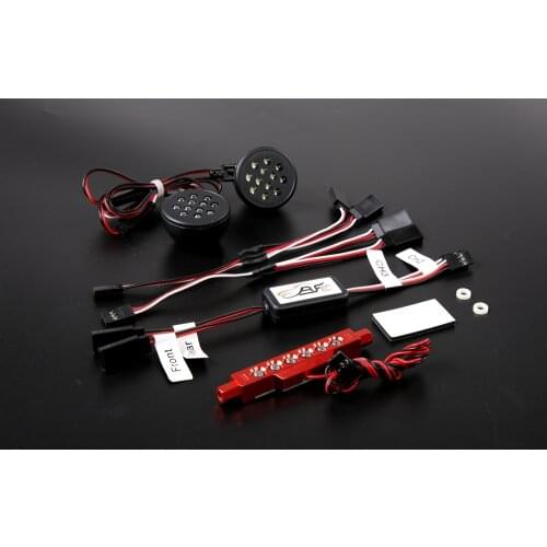 FVITEU LED light set (with LED Front lamp + taillight rear light) for 1/5 hpi baja 5b SS Rovan King Motor Rc Car