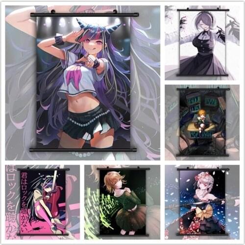 Wall Art Canvas Pictures Fujisaki Chihiro Mioda Ibuki Poster Plastic Scroll Hanging Painting Print Home Decoration Living Room
